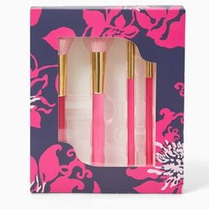 NWT Lilly Pulitzer Makeup Brushes Set - 5 brushes